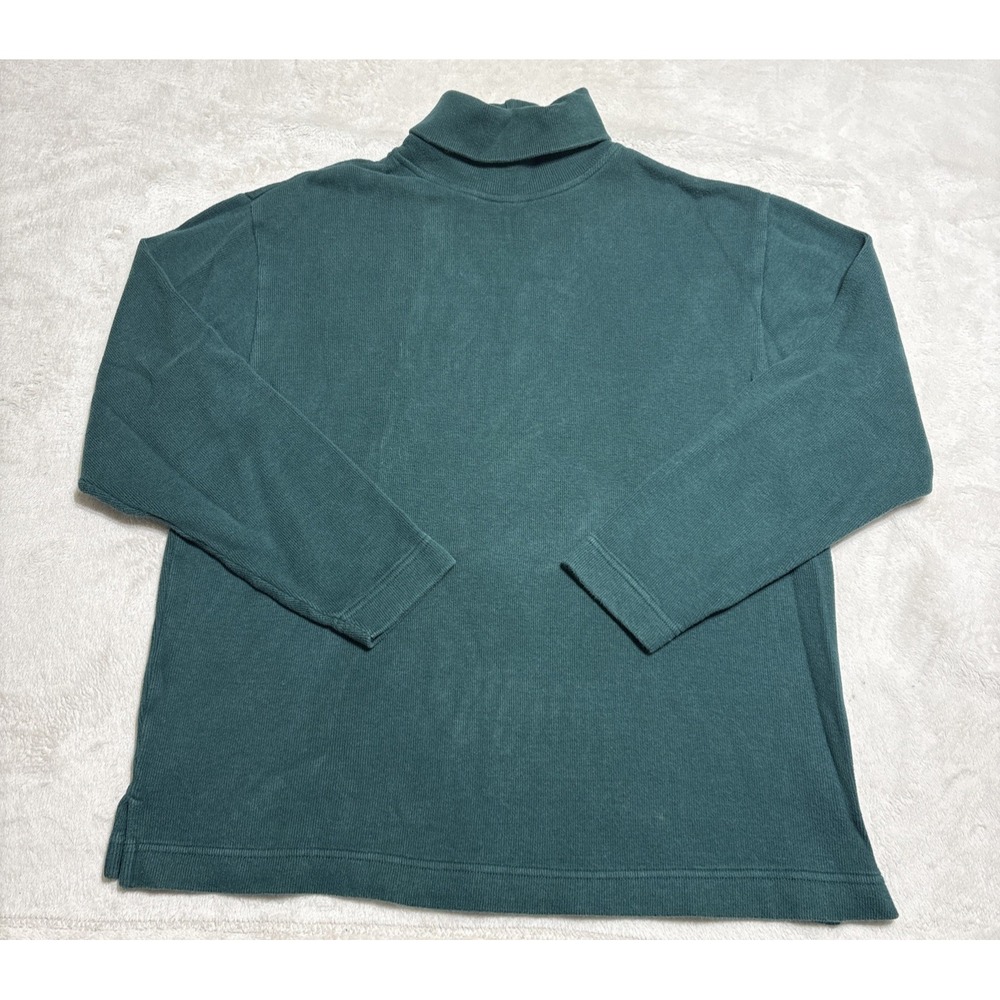 Vintage Gap Mens Turtleneck Sweater Oversize Small Fits Medium Green Heavyweight